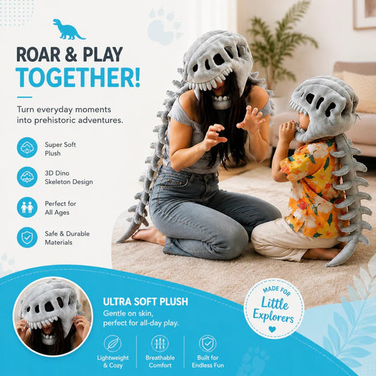 DEALZEN 3 D DINOSAUR SKELETON COSTUME