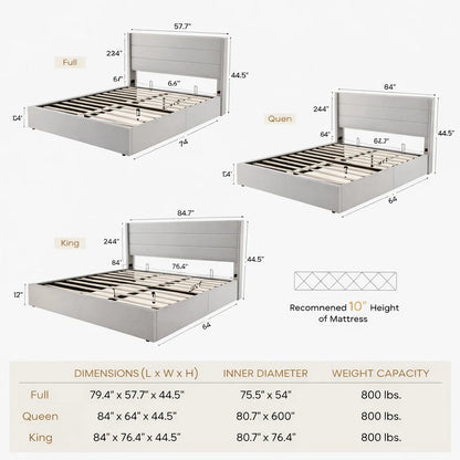 DEALZEN STORAGE BED