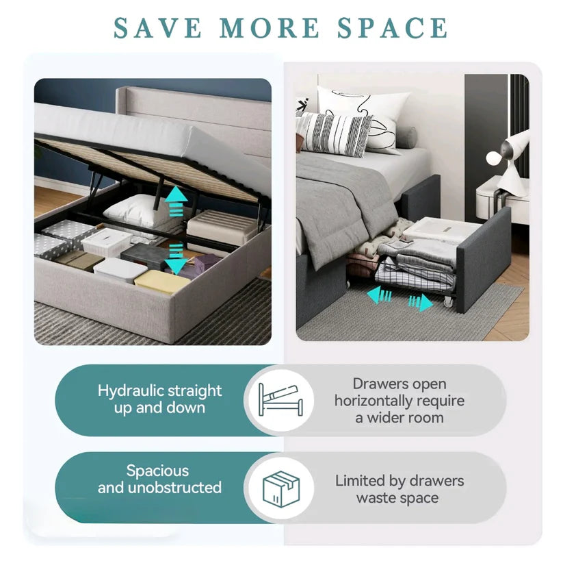 DEALZEN STORAGE BED