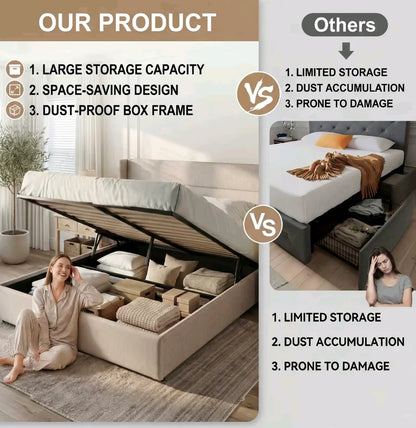 DEALZEN STORAGE BED
