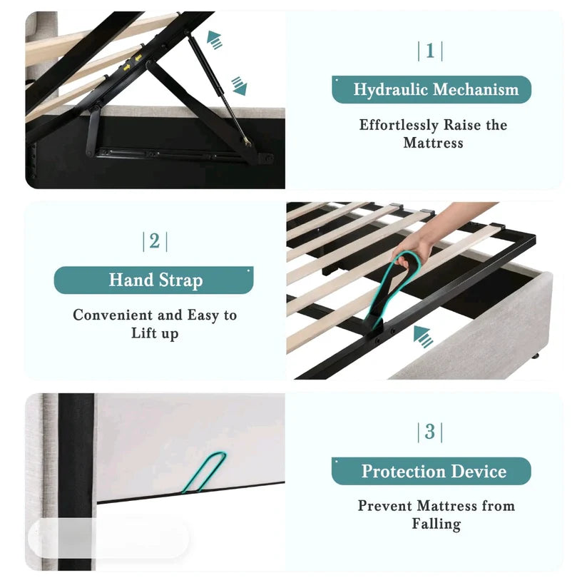 DEALZEN STORAGE BED